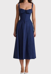 Billy | Midi Bustier Corset Sun Dress