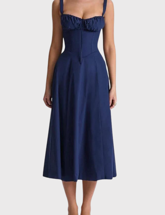 Billy | Midi Bustier Corset Sun Dress