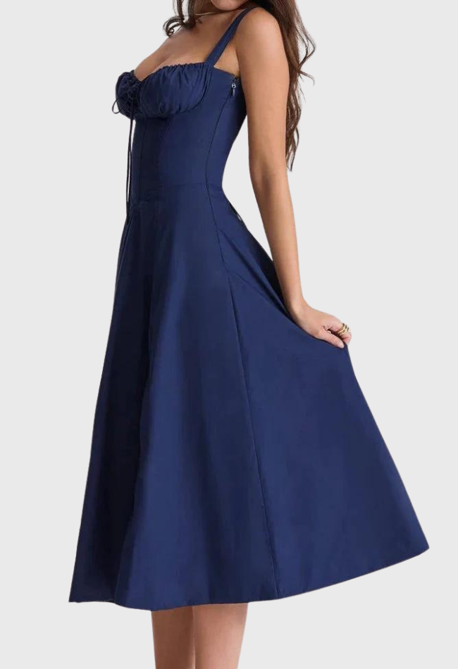 Billy | Midi Bustier Corset Sun Dress