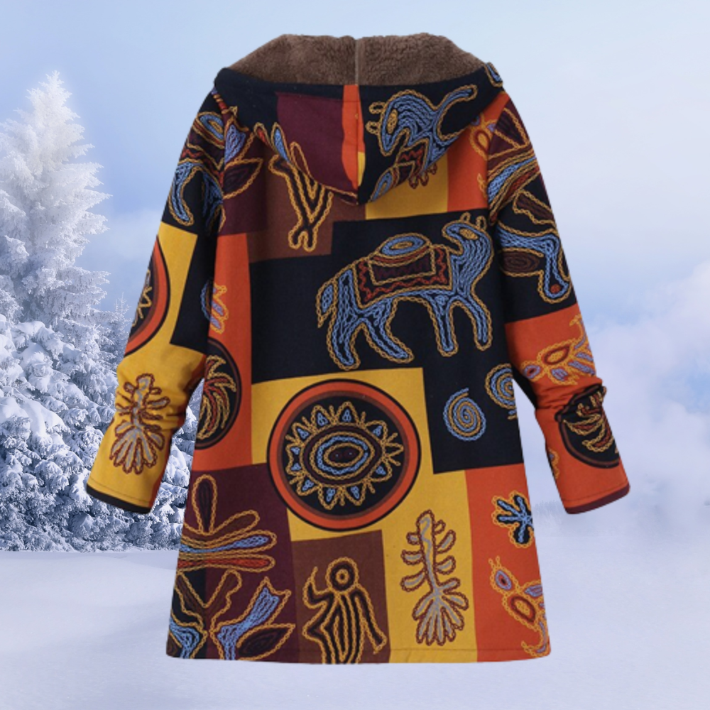 Gabrielle | Elegant Women's Winter Jacket with Floral Pattern