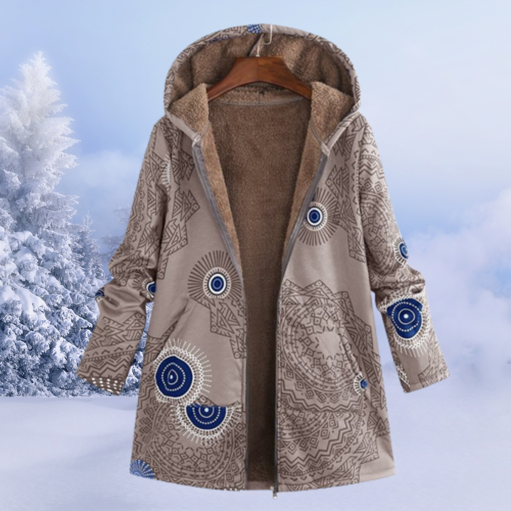Gabrielle | Elegant Women's Winter Jacket with Floral Pattern