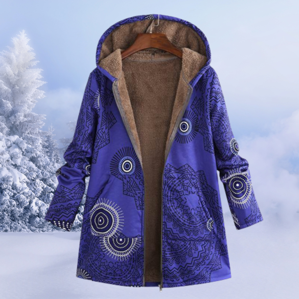 Gabrielle | Elegant Women's Winter Jacket with Floral Pattern