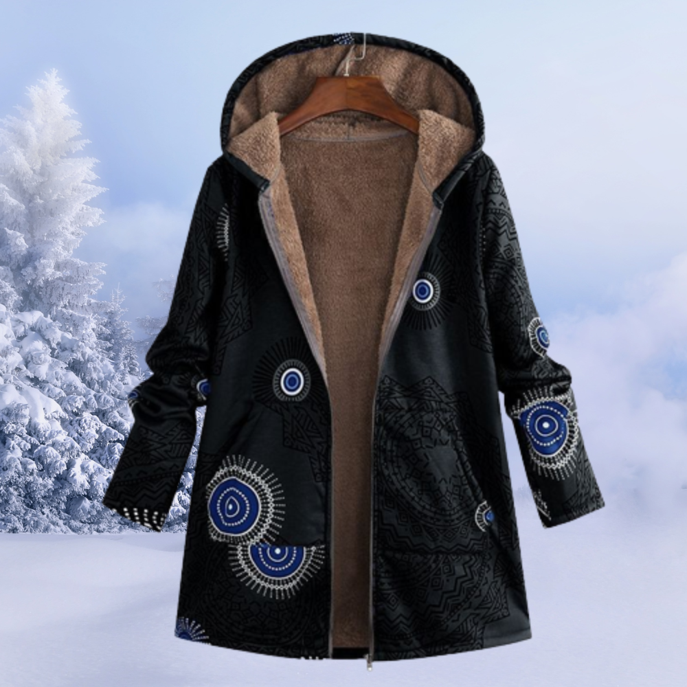 Gabrielle | Elegant Women's Winter Jacket with Floral Pattern