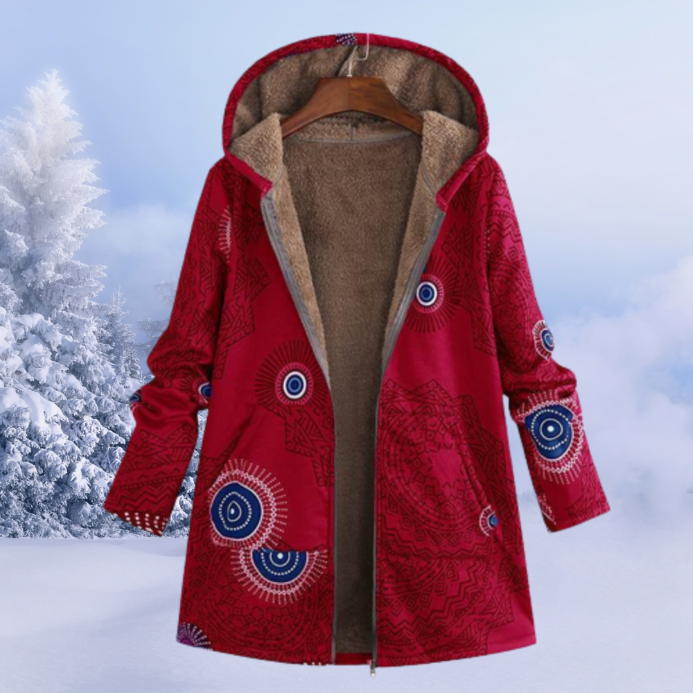 Gabrielle | Elegant Women's Winter Jacket with Floral Pattern