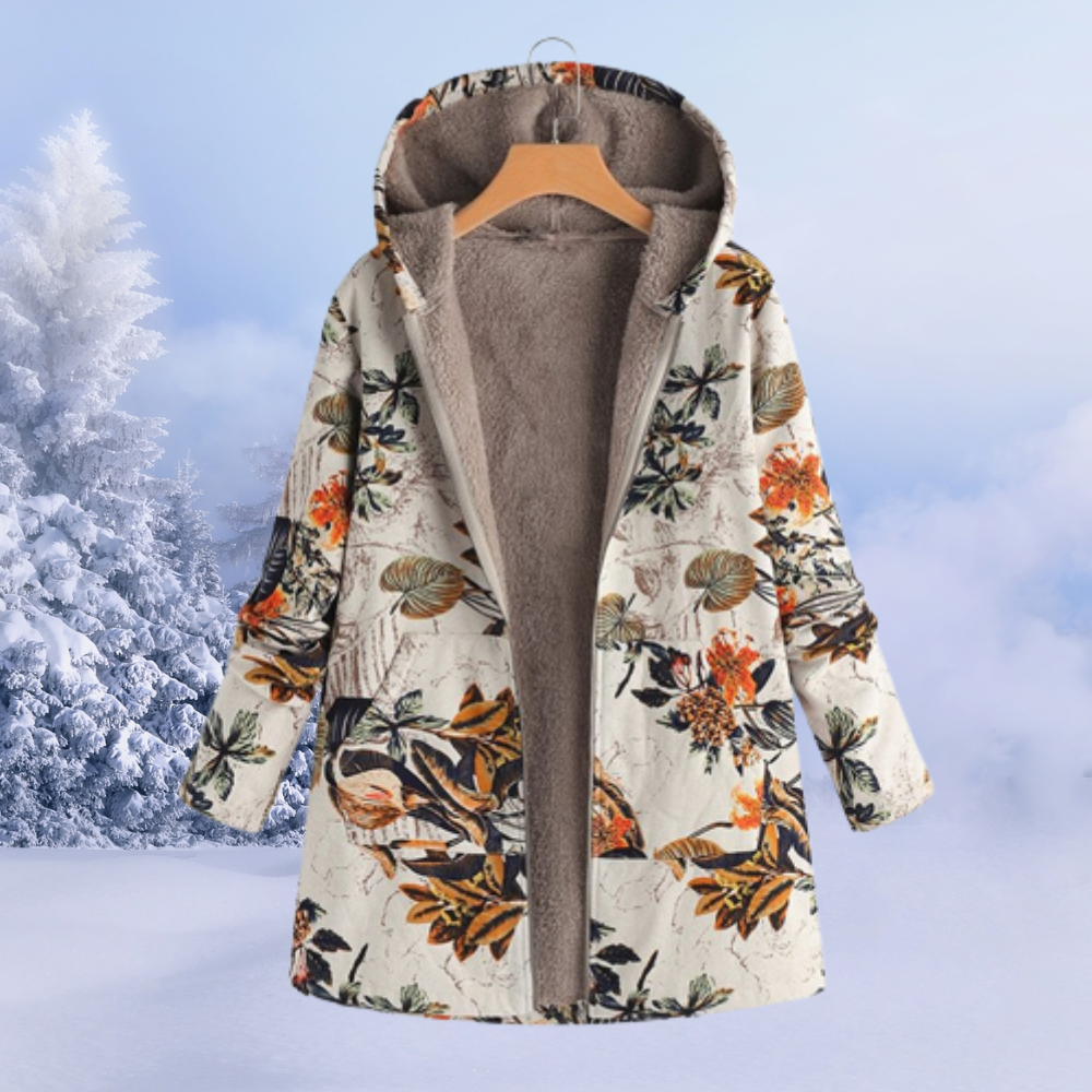 Gabrielle | Elegant Women's Winter Jacket with Floral Pattern