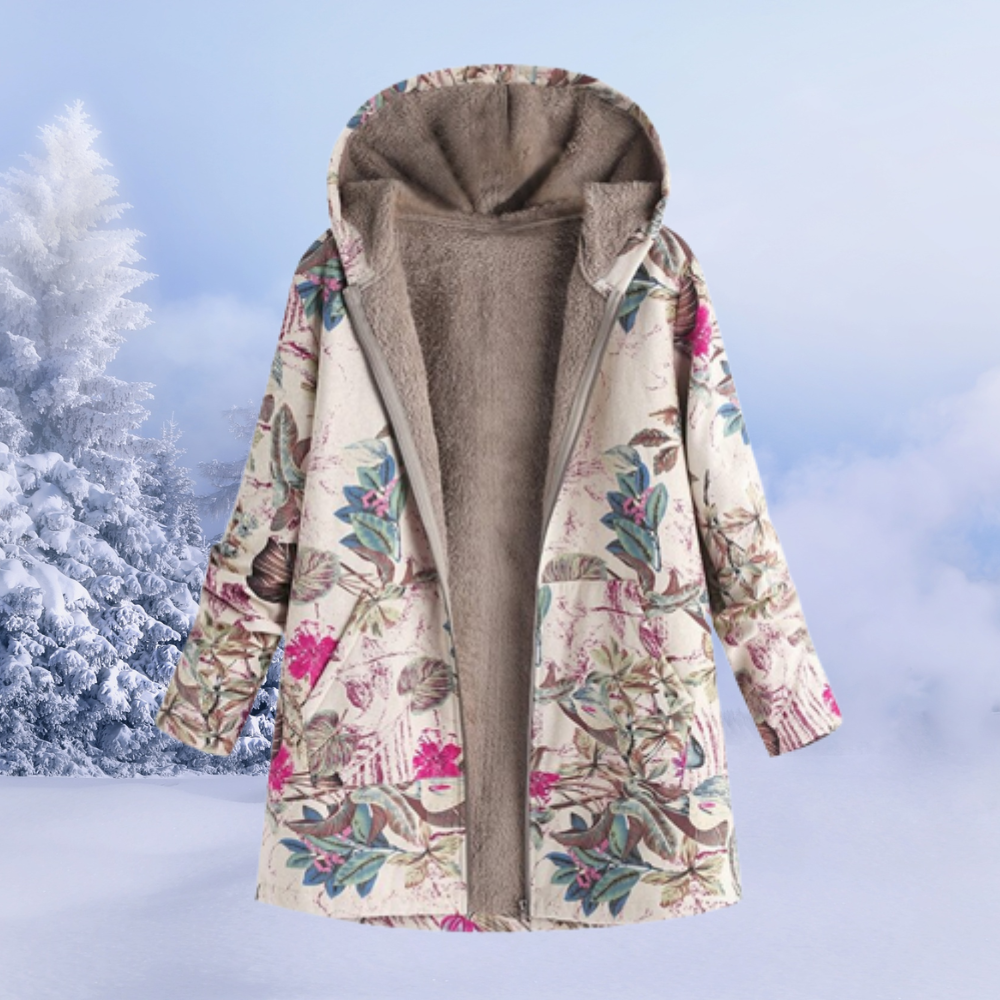 Gabrielle | Elegant Women's Winter Jacket with Floral Pattern