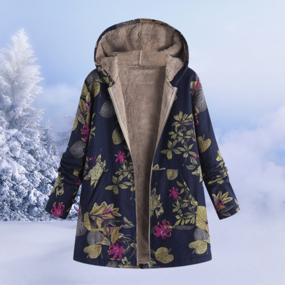 Gabrielle | Elegant Women's Winter Jacket with Floral Pattern
