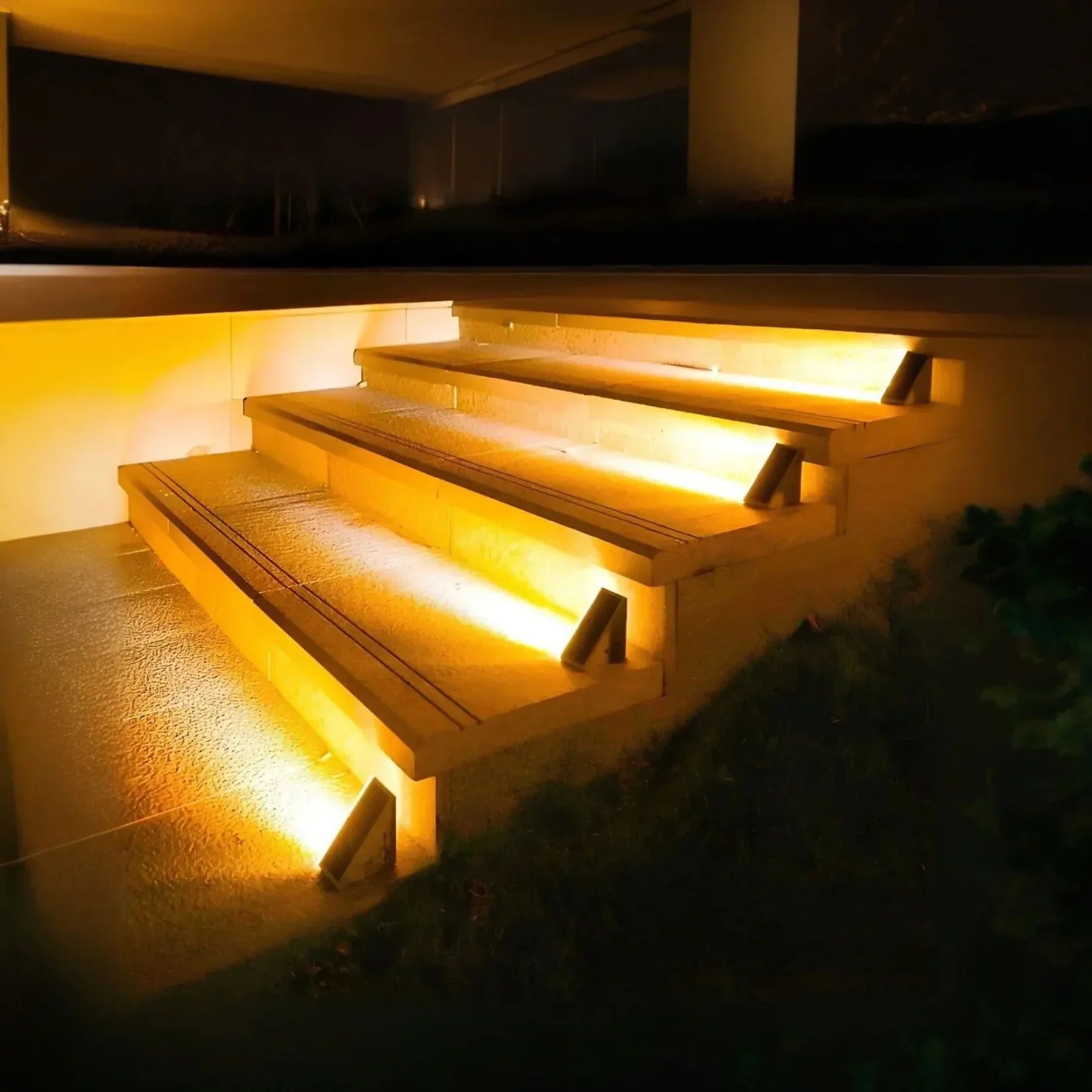 Solar Lights Outdoor - Energy-Efficient LED Stair Lighting for Safe Pathways-1