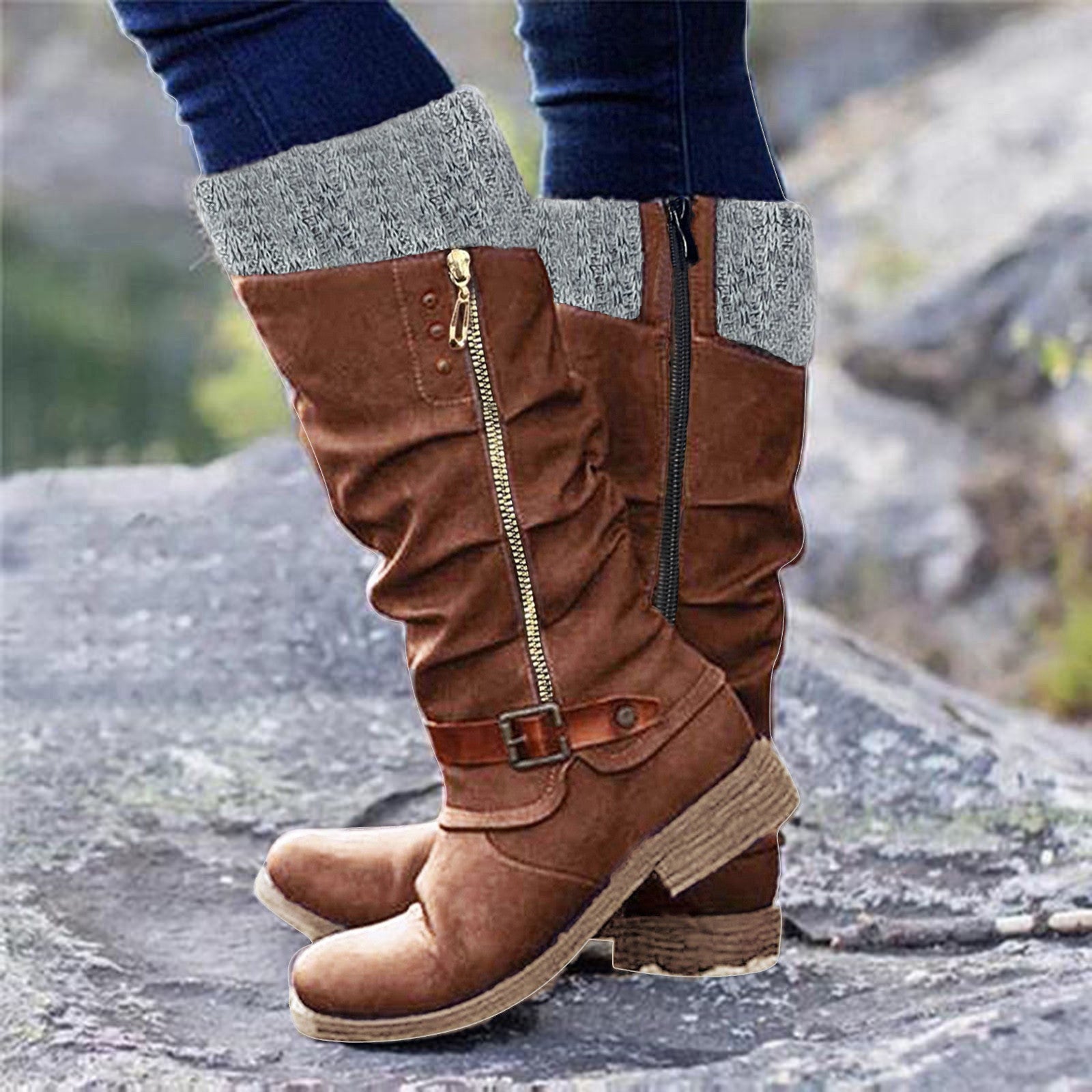 HEIDE | Women's Boots with Flat Heel