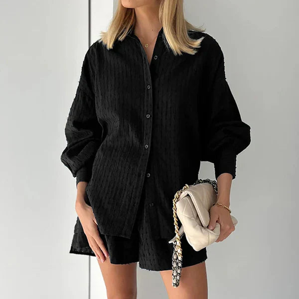 Freya | Casual Breathable Blouse and Short Set