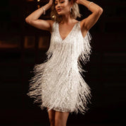 Emma | Tassel Mini Dress Ideal for Parties