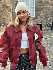 CADENCE | Burgundy Women's Jacket