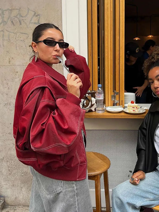 CADENCE | Burgundy Women's Jacket