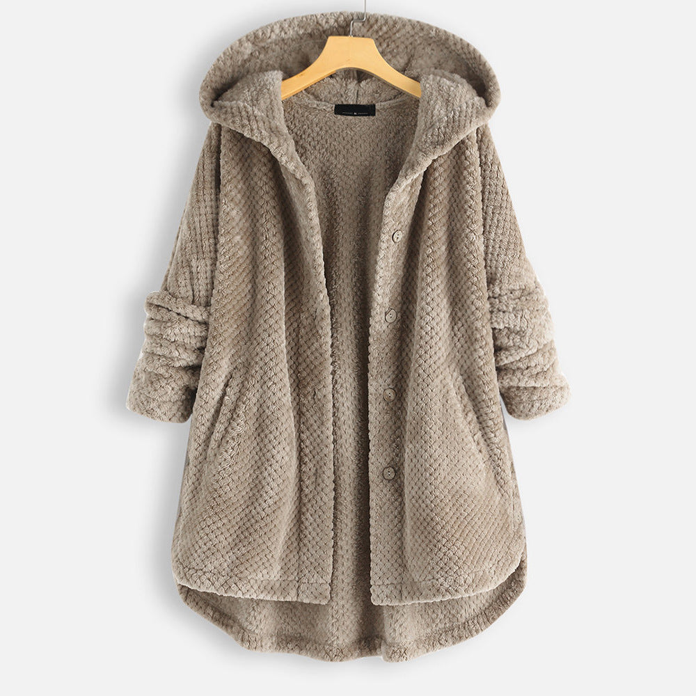 ALEXIS | Unisex Winter Reversible Fleece Jacket with Hood