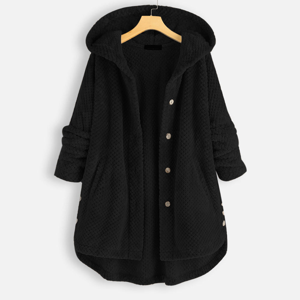 ALEXIS | Unisex Winter Reversible Fleece Jacket with Hood
