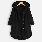ALEXIS | Unisex Winter Reversible Fleece Jacket with Hood