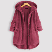 ALEXIS | Unisex Winter Reversible Fleece Jacket with Hood