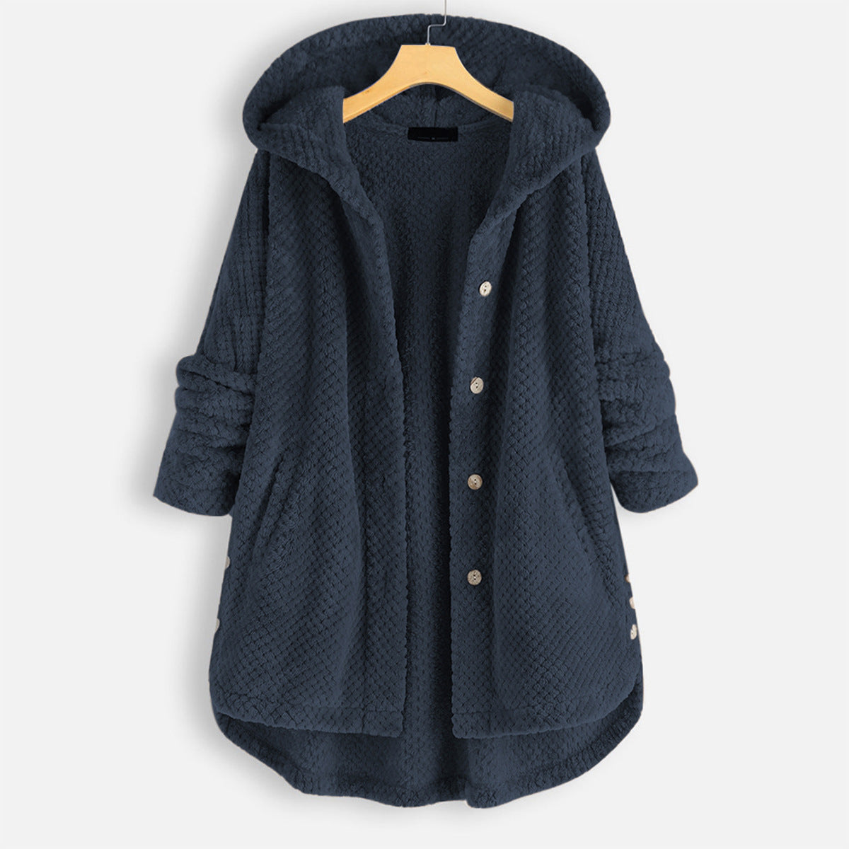 ALEXIS | Unisex Winter Reversible Fleece Jacket with Hood