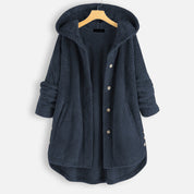 ALEXIS | Unisex Winter Reversible Fleece Jacket with Hood