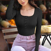 Chic Olive Ribbed Long Sleeve Bodysuit for Effortless Style