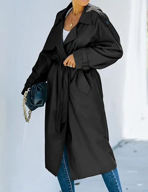 Brigitte | Elegant Double-Breasted Women's Trench Coat
