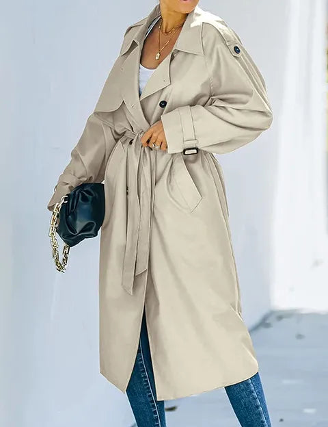Brigitte | Elegant Double-Breasted Women's Trench Coat