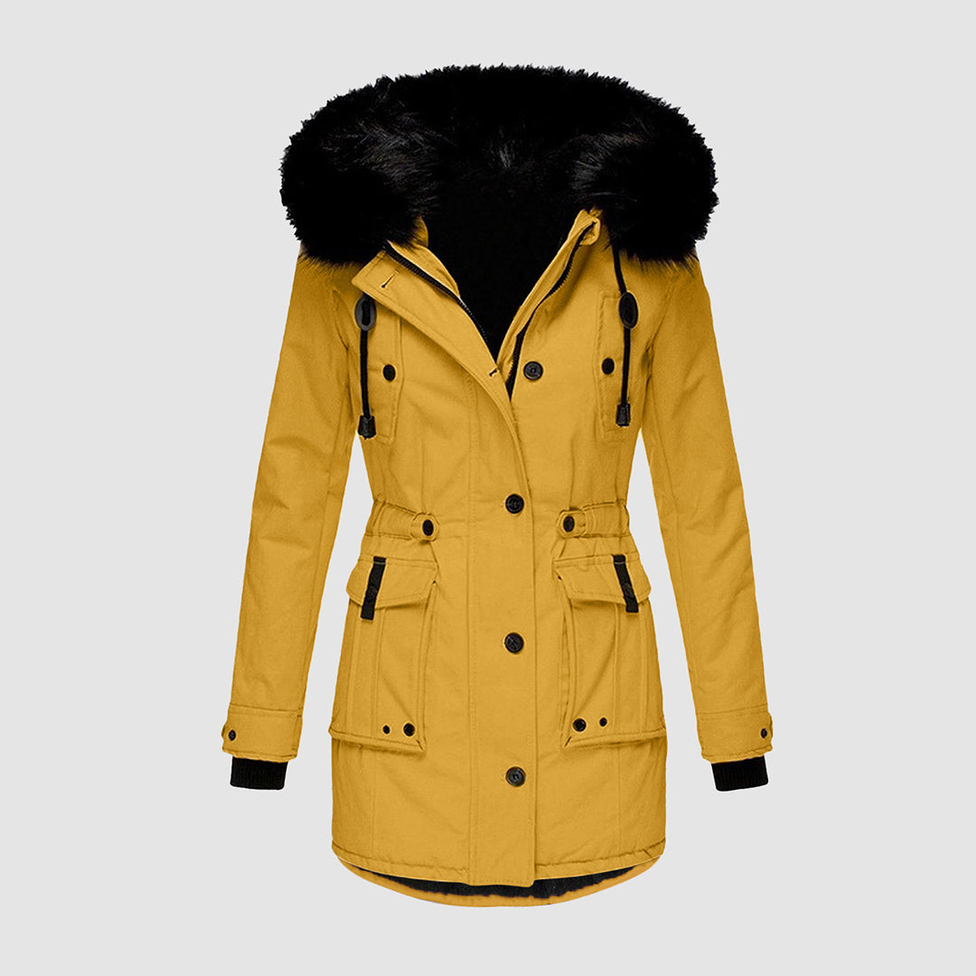 Aira | Warming Winter Coat with Hood and Pockets