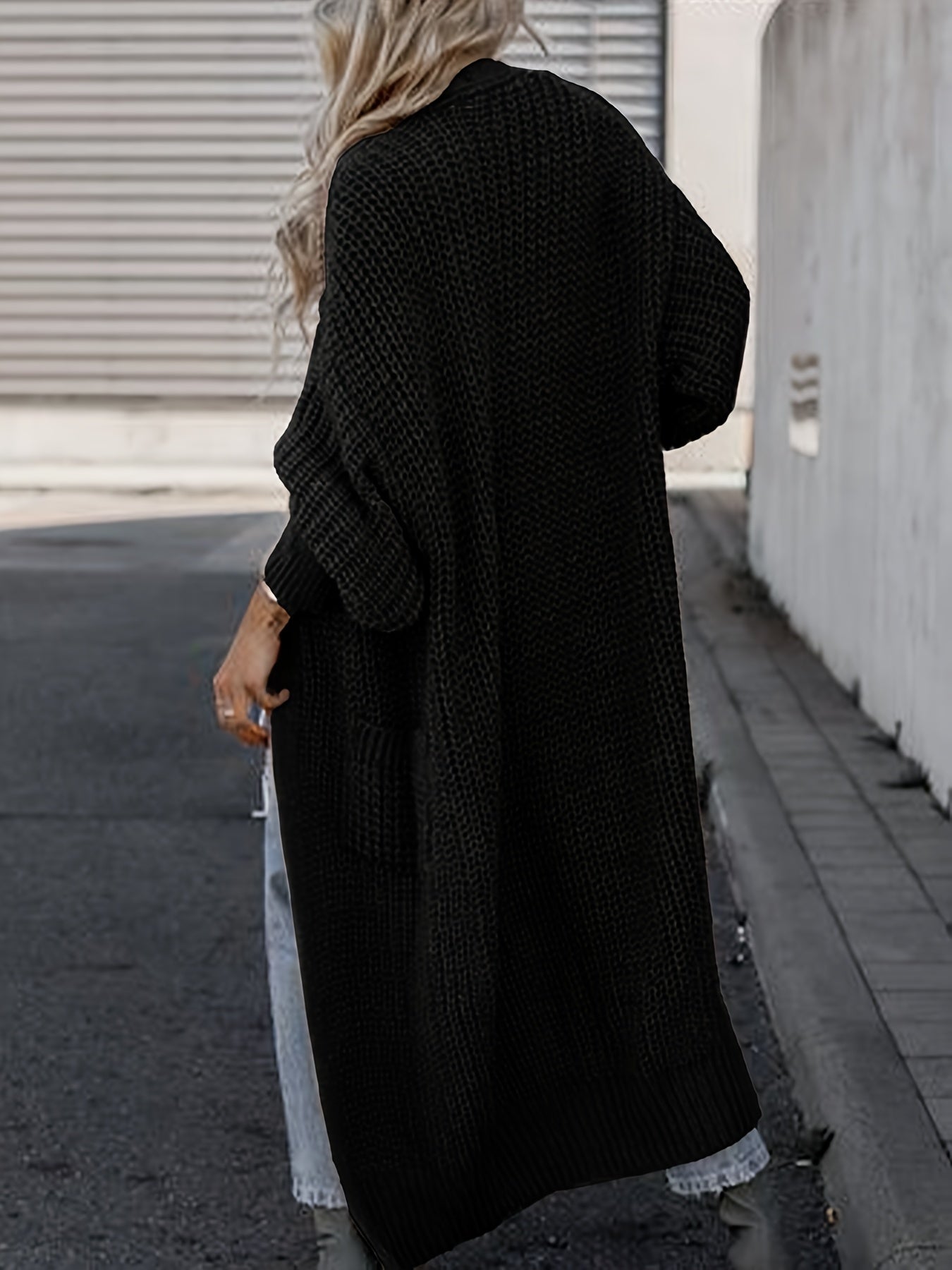 Sandra | Sophisticated Oversized Knit Long Cardigan