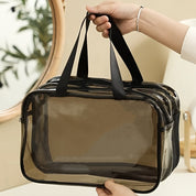 Clare | Clear and Practical Cosmetic Bag with Double Compartment