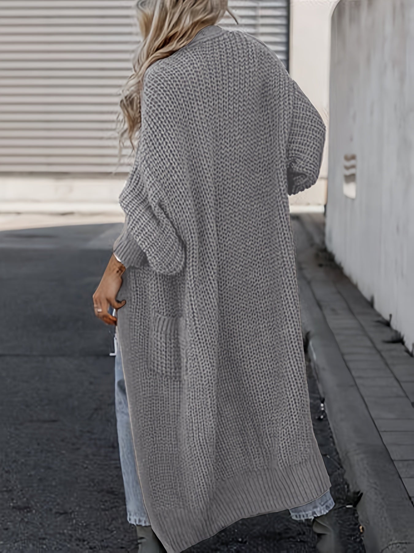 Sandra | Sophisticated Oversized Knit Long Cardigan