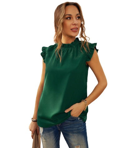 Thea | Elegant Sleeveless Halterneck Blouse