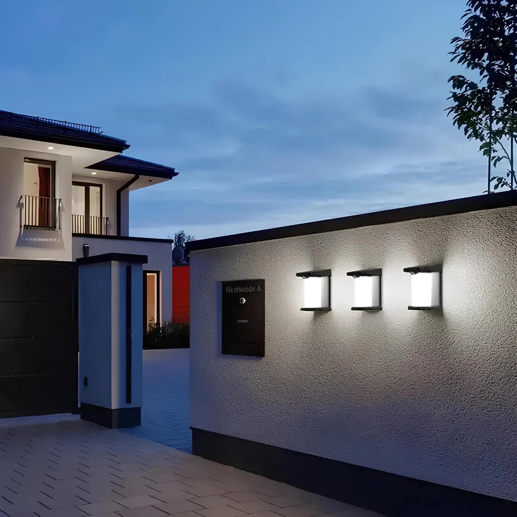 Solar Garden Lights - Motion Sensor LED Outdoor Wall Lamp for Security-4