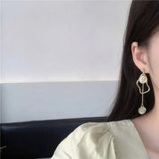 Everly | Unique Gold Accent Pearl Earrings