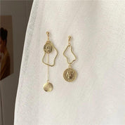 Everly | Unique Gold Accent Pearl Earrings