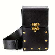 Casssandra | Stylish Boho Belt Bag with Secure Clasp and Rivet Detailing