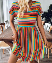 Lila |  Effortless Bohemian Style Mini Dress