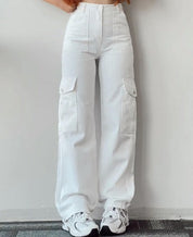 Ayla | Cargo Jeans with Side Pockets