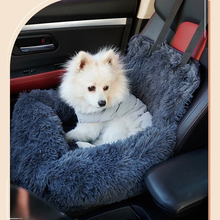 Soft calming car seat dog basket - Cloudpaw
