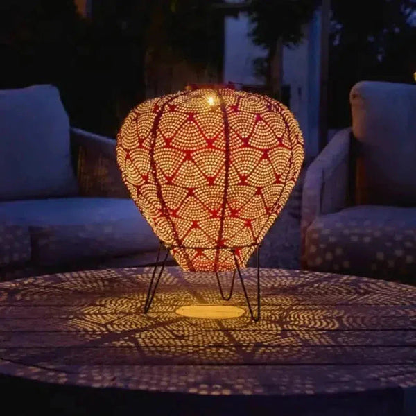 Outdoor Solar Lantern - Hot Air Balloon Design, Solar-Powered LED Light for Garden-1