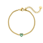 RadiantHeart | Custom Birthstone Bracelet