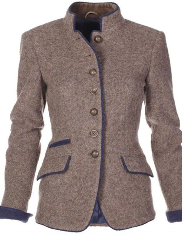 Daniela | Elegant Solid Color Blazer with Long Sleeves