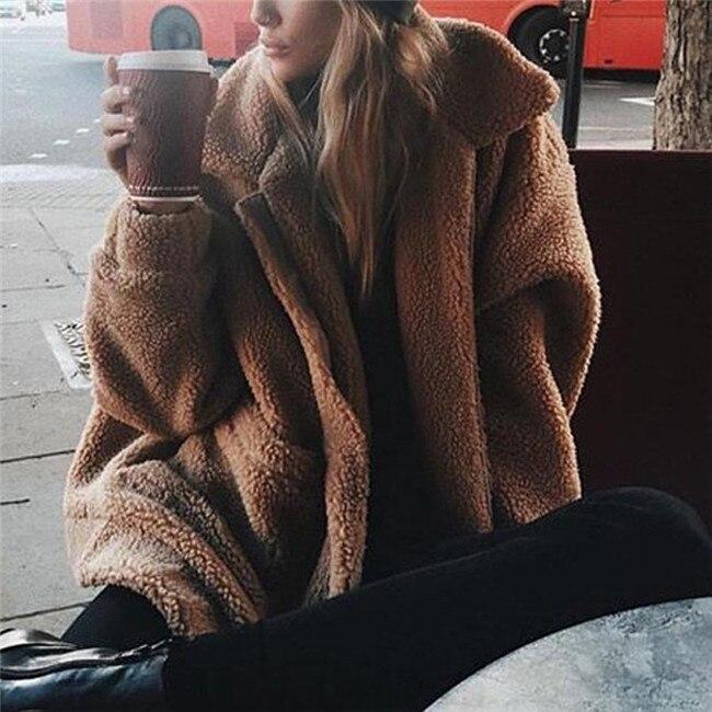 Luna | Cozy Women's Fleece Jacket with Wide Collar – Perfect for Winter Days