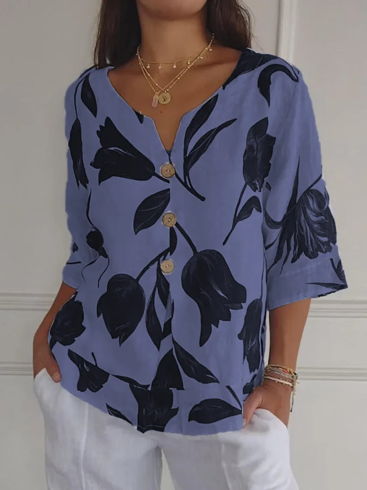 Gwen | Women's Casual V-Neck Top