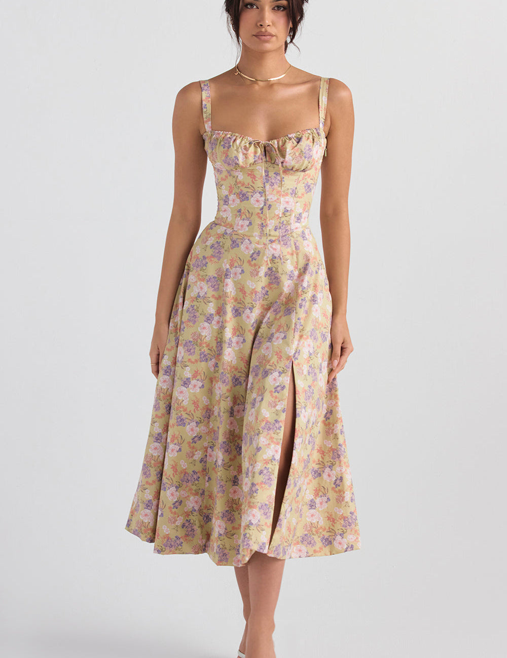 Billy | Midi Bustier Corset Sun Dress