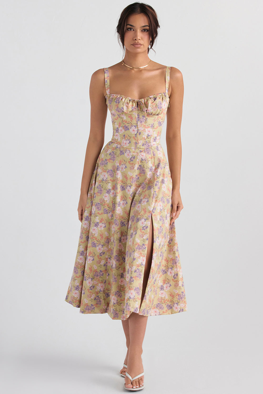 Billy | Midi Bustier Corset Sun Dress