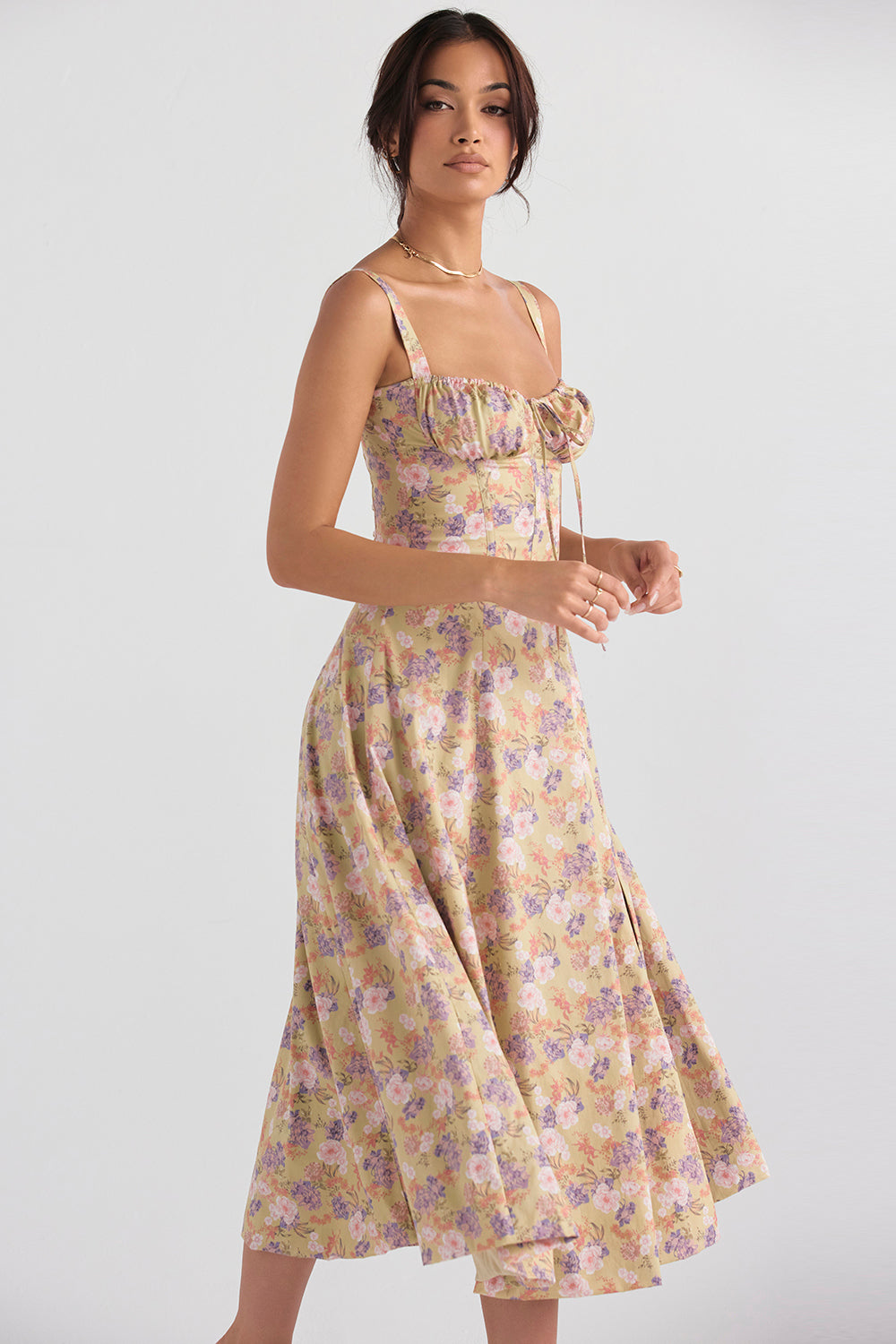Billy | Midi Bustier Corset Sun Dress