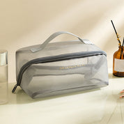 Mila | Spacious Travel Toilet Bag Made of Mesh Material