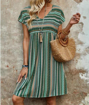Lila |  Effortless Bohemian Style Mini Dress