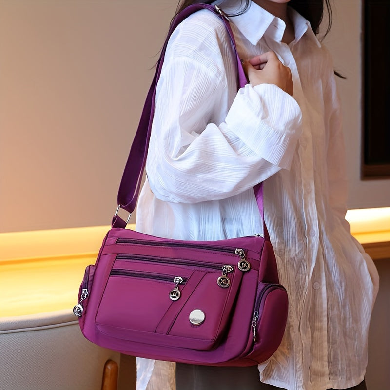 Sandy | Versatile Multi-Zipper Shoulder Bag for Everyday Organization