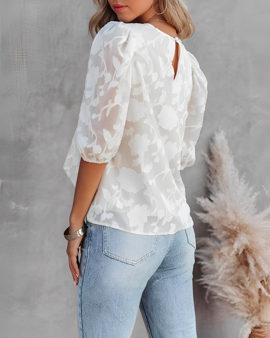 Airli | Blouse with Puff Sleeve